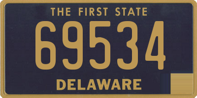 DE license plate 69534