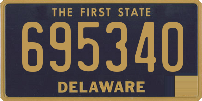 DE license plate 695340