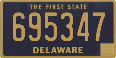 DE license plate 695347