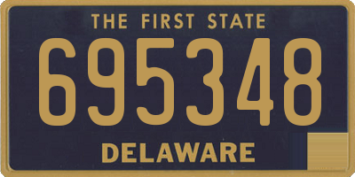 DE license plate 695348