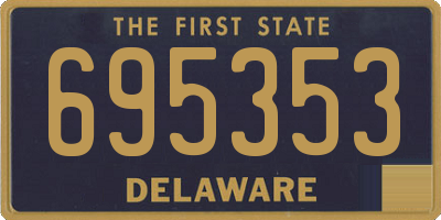 DE license plate 695353