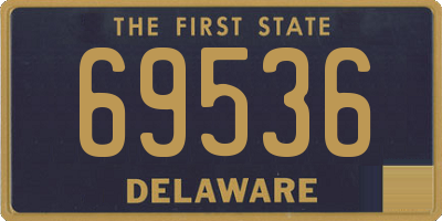 DE license plate 69536