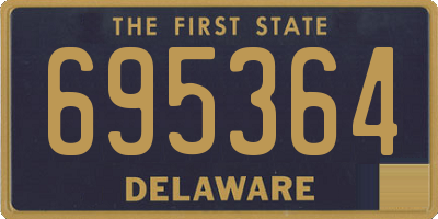 DE license plate 695364