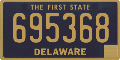 DE license plate 695368