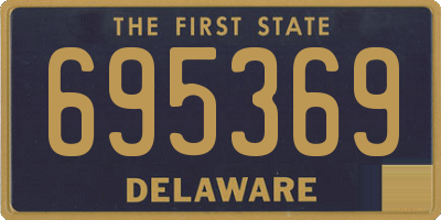 DE license plate 695369