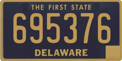 DE license plate 695376