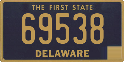 DE license plate 69538