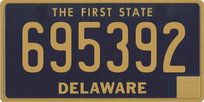 DE license plate 695392