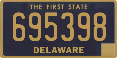 DE license plate 695398