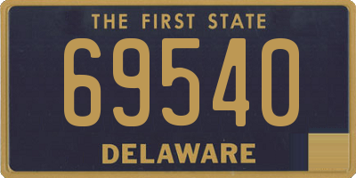 DE license plate 69540