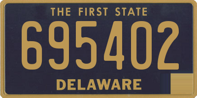 DE license plate 695402