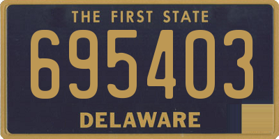 DE license plate 695403
