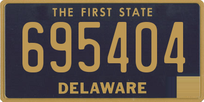 DE license plate 695404