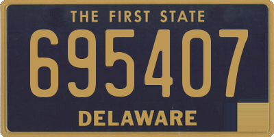 DE license plate 695407