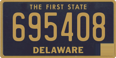 DE license plate 695408
