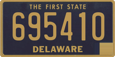 DE license plate 695410