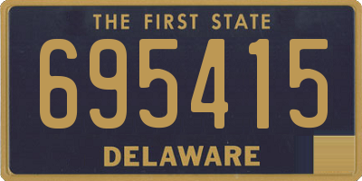 DE license plate 695415