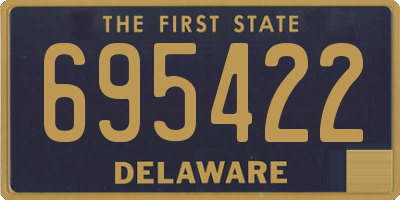 DE license plate 695422