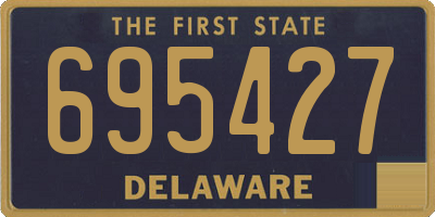 DE license plate 695427