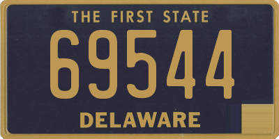 DE license plate 69544