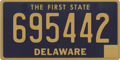 DE license plate 695442