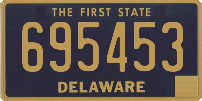 DE license plate 695453