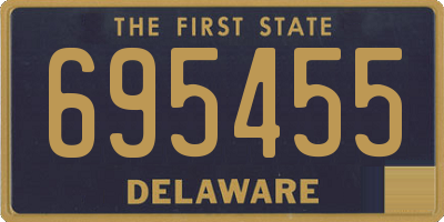 DE license plate 695455