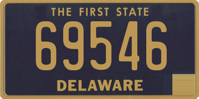 DE license plate 69546