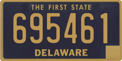 DE license plate 695461