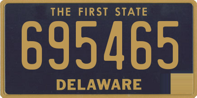 DE license plate 695465