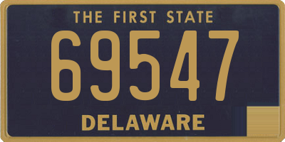 DE license plate 69547