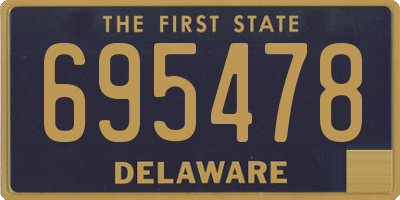 DE license plate 695478