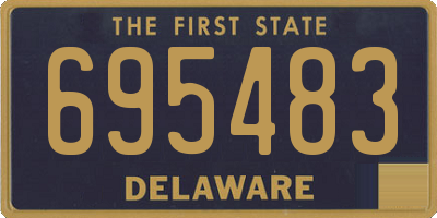 DE license plate 695483