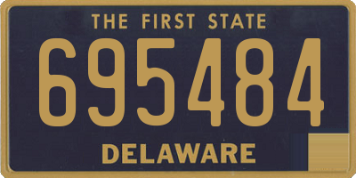 DE license plate 695484