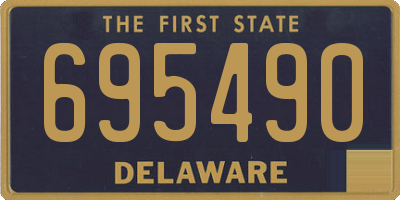 DE license plate 695490
