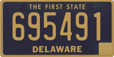 DE license plate 695491