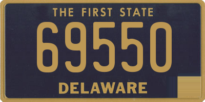 DE license plate 69550