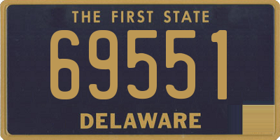 DE license plate 69551