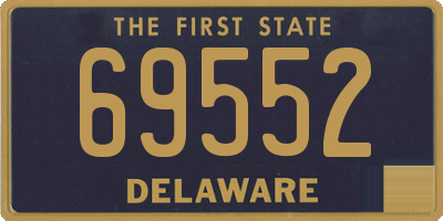 DE license plate 69552