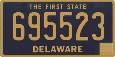 DE license plate 695523