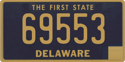 DE license plate 69553