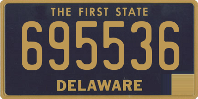 DE license plate 695536