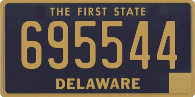 DE license plate 695544