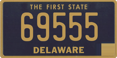 DE license plate 69555
