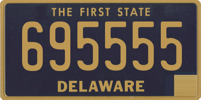 DE license plate 695555