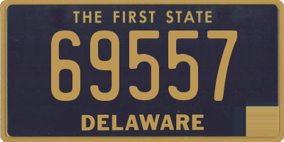 DE license plate 69557