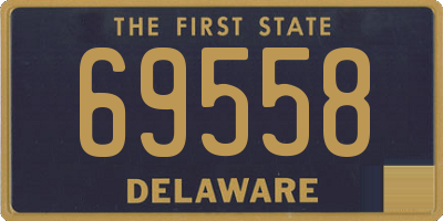 DE license plate 69558