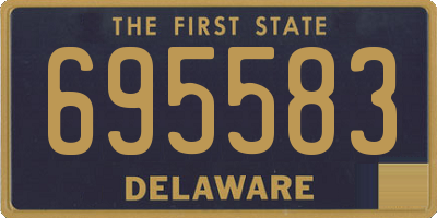 DE license plate 695583
