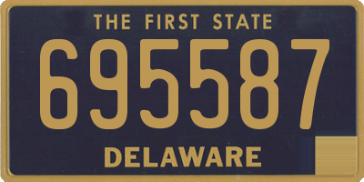 DE license plate 695587