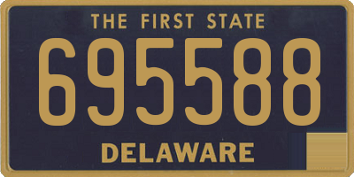 DE license plate 695588